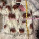 Yoki Nwt  New York Outerwear Collection 100% Vegan Fur Cow Print Fuzzy CoatJacket Photo 8