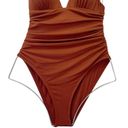 l*space NWT L* Sydney One Piece Open Back Swimsuit in Brown Sugar Size 6 | Small Photo 4