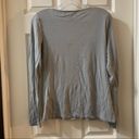 August Silk  Grey Lace Accent Long Sleeve Top Small Photo 7