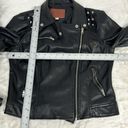 Miss London Faux Leather Jacket Black Size Med Zipper Pockets Biker Moto Photo 13