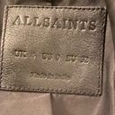 All Saints Dalby Biker Leather Jacket Black Photo 7