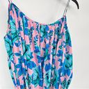 Rhode Nala Mini Dress Printed Cotton Blue Pink Floral Pop Size Large Photo 5