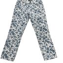 Ralph Lauren LAUREN  Indigo Multi Floral Modern Straight Ankle Cropped Denim Jean Photo 1