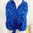 Hollister  Blue Sailboat Collared Button Down Tank Photo 0