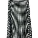 Rachel Zoe  Black & White Gingham Plaid Pleated Midi Skirt 6 Photo 1