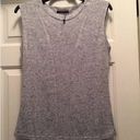 Size large off blue gray top with cut outs Photo 0