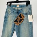 Antik Denim NWT  Medium Wash Five Pocket Embroidered Pocket Bootcut Jeans Size 27 Photo 5