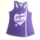 Chin Up Apparel CHIN UP Women's Purple Runner at Heart Racerback Tank Top Photo 1