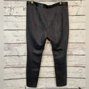 White House | Black Market  Leggings Faux Suede w Faux Leather Trim Gray/Black-14 Photo 1