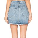 AGOLDE  Quinn Denim Mini Skirt Size 24 Lightly Distressed Blue In Devotee Wash Photo 3