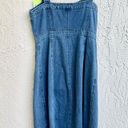 BB Dakota  Sleeveless 100% Cotton Jumper Mini Dress Dark Denim Blue Womens Size 8 Photo 2