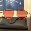 Ray-Ban  Womens Sunglasses Blaze Round pink gold Photo 4