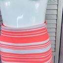 Brat Star  Neon Striped Pencil Skirt Small White Pink Photo 6