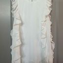 TCEC Side Ruffle White Dress Photo 0