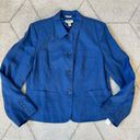 Talbots  Blue Linen Blazer Plus Size 16 Photo 0