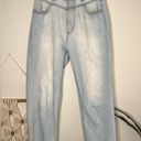 DL1961  jeans Jerry High Rise Vintage Straight Leg Raw Hem Light Wash denim Photo 2