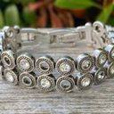 Brighton Authentic  Double Row Circle Crystal Bracelet. EUC! Photo 0