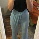 Nasty Gal Ruched Blue Flare Pants Photo 0