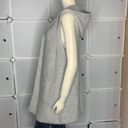 Tahari  Gray Wool Blend Open Front Hooded Sleeveless Cardigan Size Medium Photo 4