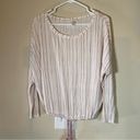 Eberjay Eberjey Pink & White Striped Long‎ Sleeve Pajama Top Size small super soft Photo 0