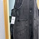 Gap washed black straight leg overalls Photo 8