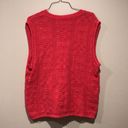 Northern Reflections Vintage  Quilt Style Knit Sweater Vest Photo 5