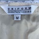 John Paul Richard New Vintage  Floral Cream Tan Lace Sequin Top Photo 5