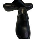 Clarks NWOB Clark Delana Hayden Black Leather Mule Clogs Size 6 Photo 0