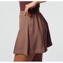 Spanx NEW  Carefree Crepe Pleated Shorts Cedar Loose Skort Flowy Tan Traveling 1X Photo 3