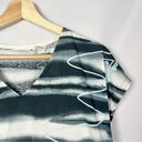 Vintage Blue Le Coq Sportif  & Black Wave Print Short Sleeve T-Shirt M Photo 2