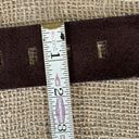 Calvin Klein Vintage  Chocolate Brown Suede Leather Belt M 29-33 Inches Photo 10