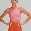 Lululemon Power Pivot Ribbed Tank Top pink Size 4 Photo 1