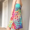 Luli Fama  Rainbow Tie Dye Mini Dress Photo 7