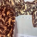 Mango NWT MNG  Women’s Tropical Linen Oversized Blazer Coat Jacket Brown Size XS Photo 6