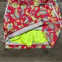 Polo  Golf Ralph Lauren Womens Paisley Golf Skort Pockets Size 12 Red Yellow Photo 4