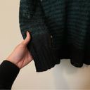 Wooden Ships Black and Blue Stripe Wool Blend Lightweight Sweater Photo 3