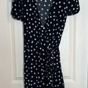 Samoe Samsoe Samsoe Navy Polka Dot Wrap Dress | Size XS Photo 5