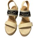 Ralph Lauren LAUREN   Hollyn Striped Canvas Espadrille Strappy Wedge Sandal 11 Photo 4