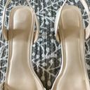 H by Halston Halston Ivory Faux Leather Heeled Sandals NWOB Photo 4