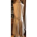 Willow Glen Champagne Sleeveless Dress Ruffled Collar Sash Belt Womens Size 14 Photo 7