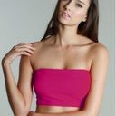 Avia Aviva pink Crop Top Tube Bandeau size large/X-Large non padded bralette bra.. Photo 0