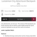 Lululemon Backpack Photo 1