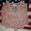 Kirra Pacsun  Floral Tie Top Photo 3