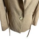 Vince  Flannel Blazer Italian Wool Self Tie Dark Taupe Brown Women’s Size 00 Photo 7