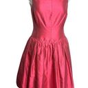 Oscar de la Renta Vintage  pink label silk Structured Skirt Cocktail Dress Sz 8 Photo 0