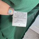 Bobeau Sz M  Green Velvet Spaghetti Strap Dress Photo 9