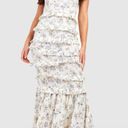 Boohoo Tiered Maxi Dress Floral Photo 0