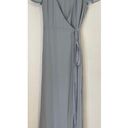 Show Me Your Mumu  Noelle Flutter Wrap Dress in Steel Blue Size Small Photo 4