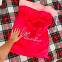 Victoria's Secret  "Santa Love" Large Pink Satin Gift Sack/Bag NEW in Package RARE Photo 4