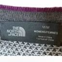 The North Face  Women’s Lightweight Grey Checkered Purple Trim Sweater Size Medium Photo 1